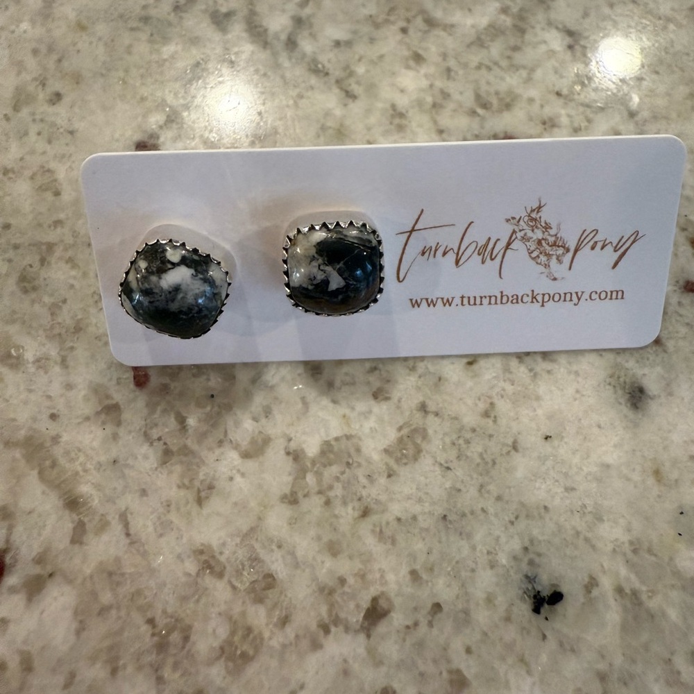 Black and White Earrings